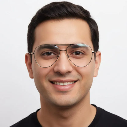 iDom Eyeglasses Full Frame Aviator Specs For Men 245194