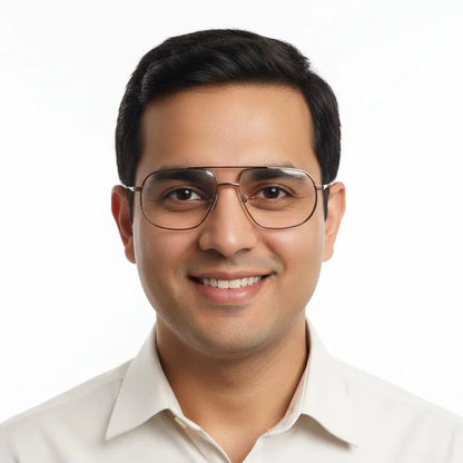 iDom Eyeglasses Full Frame Aviator Specs For Men 330836