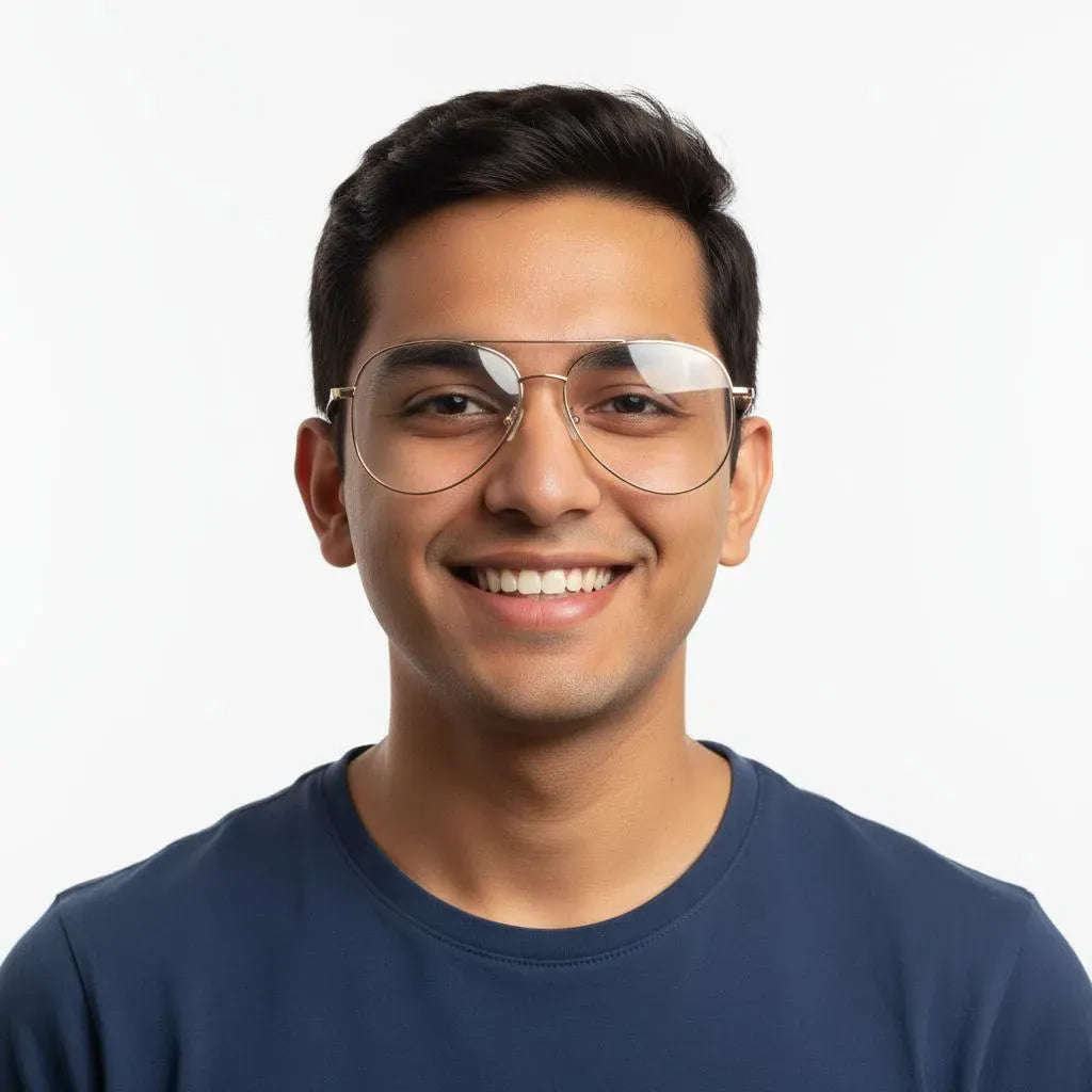 iDom Eyeglasses Full Frame Aviator Specs For Men 357890