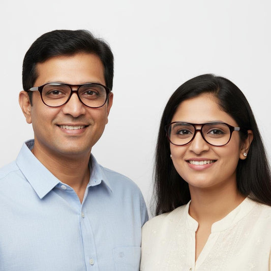 iDom Eyeglasses Full Frame Aviator Specs For Men & Women 326089