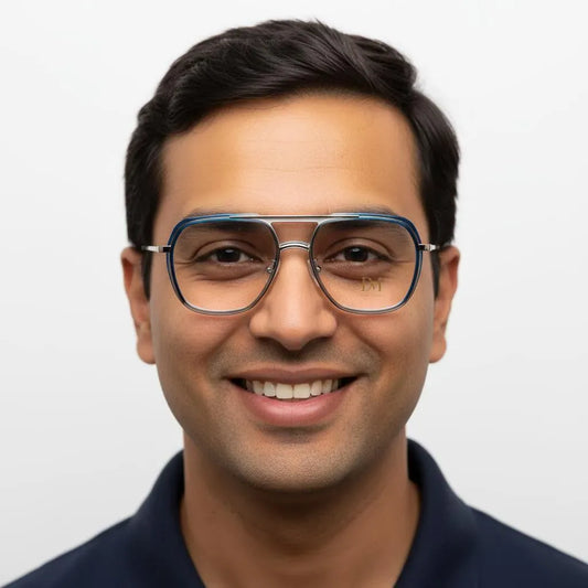 iDom Eyeglasses Full Frame Aviator Square Specs For Men 268966