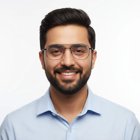 iDom Eyeglasses Full Frame Aviator Square Specs For Men 333253