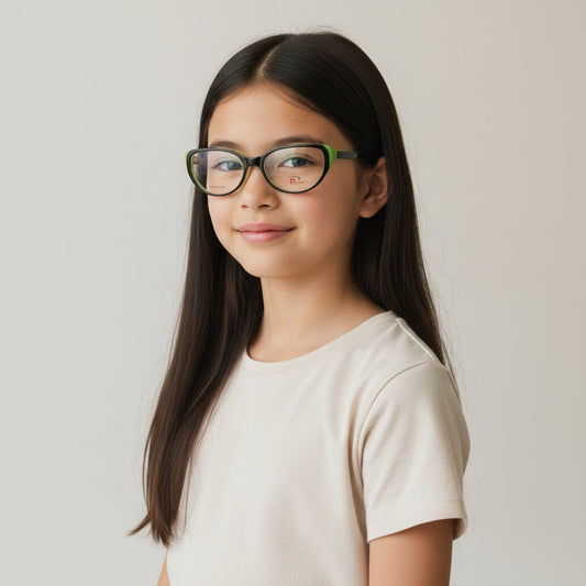 iDom Eyeglasses Full Frame Cat Eye Specs For Kids 244274