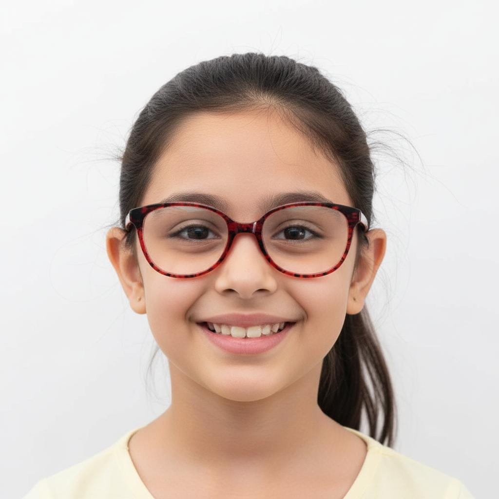 iDom Eyeglasses Full Frame Cat Eye Specs For Kids 582266