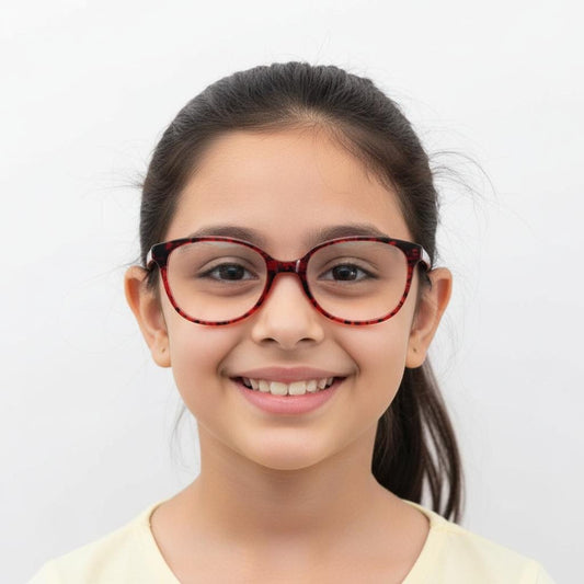iDom Eyeglasses Full Frame Cat Eye Specs For Kids 582266