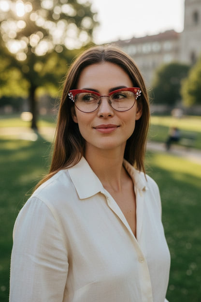 iDom Eyeglasses Full Frame Cat-Eye Specs For Women 822343