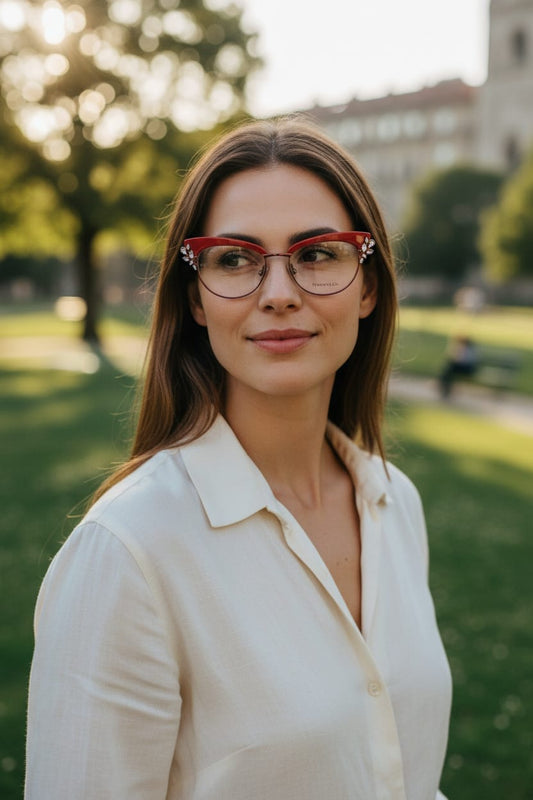 iDom Eyeglasses Full Frame Cat-Eye Specs For Women 822343