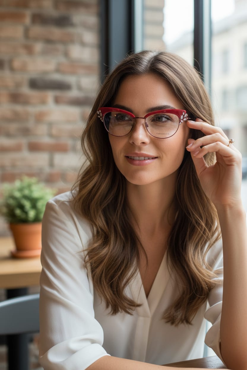 iDom Eyeglasses Full Frame Cat-Eye Specs For Women 822343