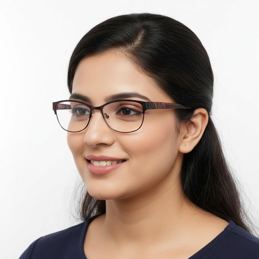 iDom Eyeglasses Full Frame Cat-Eye Specs For Women PALOMAC4