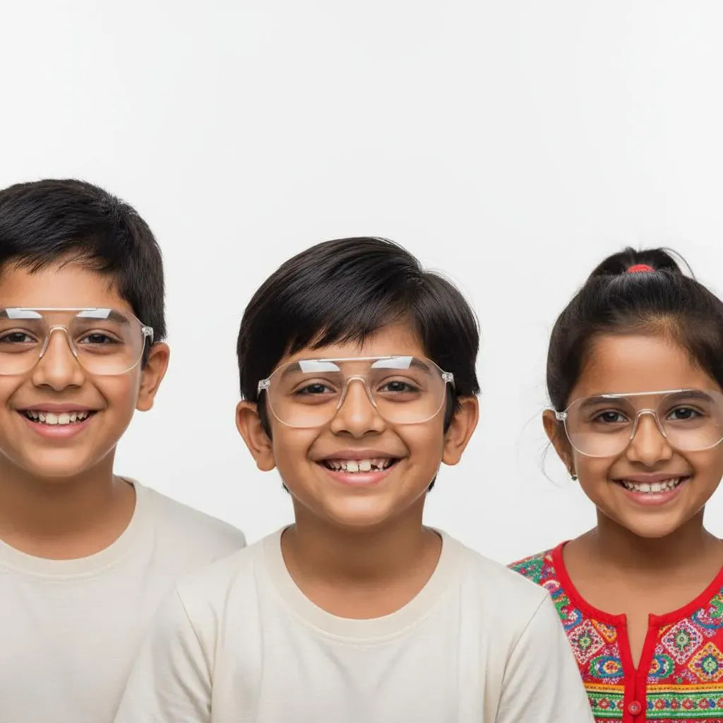 iDom Eyeglasses Full Frame Hexa Clip on Specs For Kids 119126