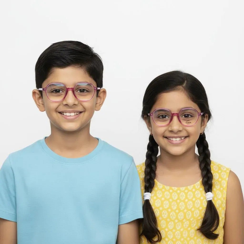 iDom Eyeglasses Full Frame Hexa Clip on Specs For Kids 236633