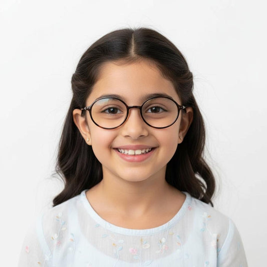 iDom Eyeglasses Full Frame Oval Round Shape For Kids 114536