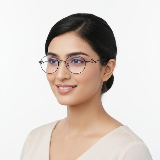 iDom Eyeglasses Full Frame Oval Specs For Women 134895