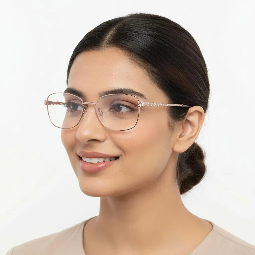 iDom Eyeglasses Full Frame Oval Specs For Women 723576_A