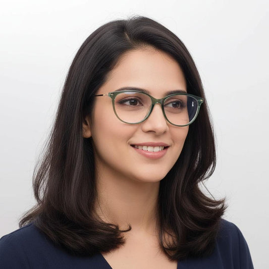 iDom Eyeglasses Full Frame Pento Round Specs For Women 356825