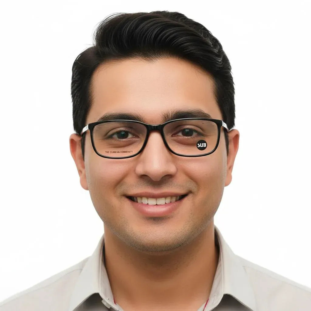 iDom Eyeglasses Full Frame Rectangle Specs For Men 162942