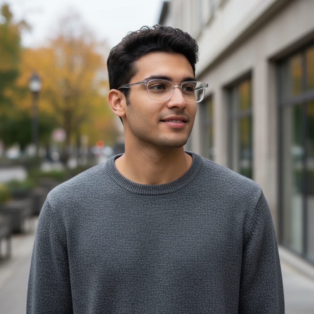 iDom Eyeglasses Full Frame Rectangle Specs For Men 664697