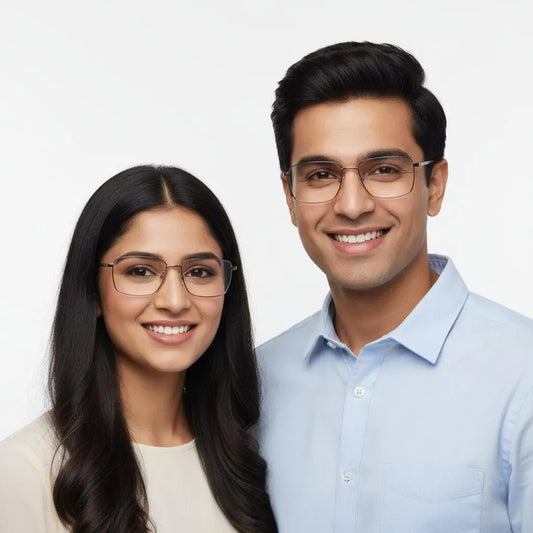 iDom Eyeglasses Full Frame Rectangle Specs For Men & Women 113424