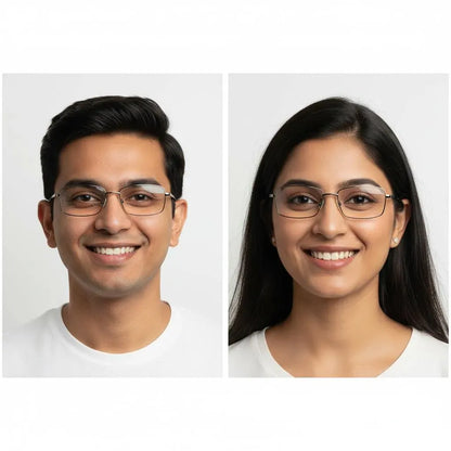 iDom Eyeglasses Full Frame Rectangle Specs For Men & Women 136385