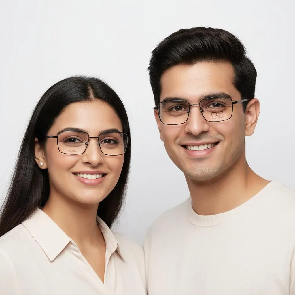 iDom Eyeglasses Full Frame Rectangle Specs For Men & Women 223286