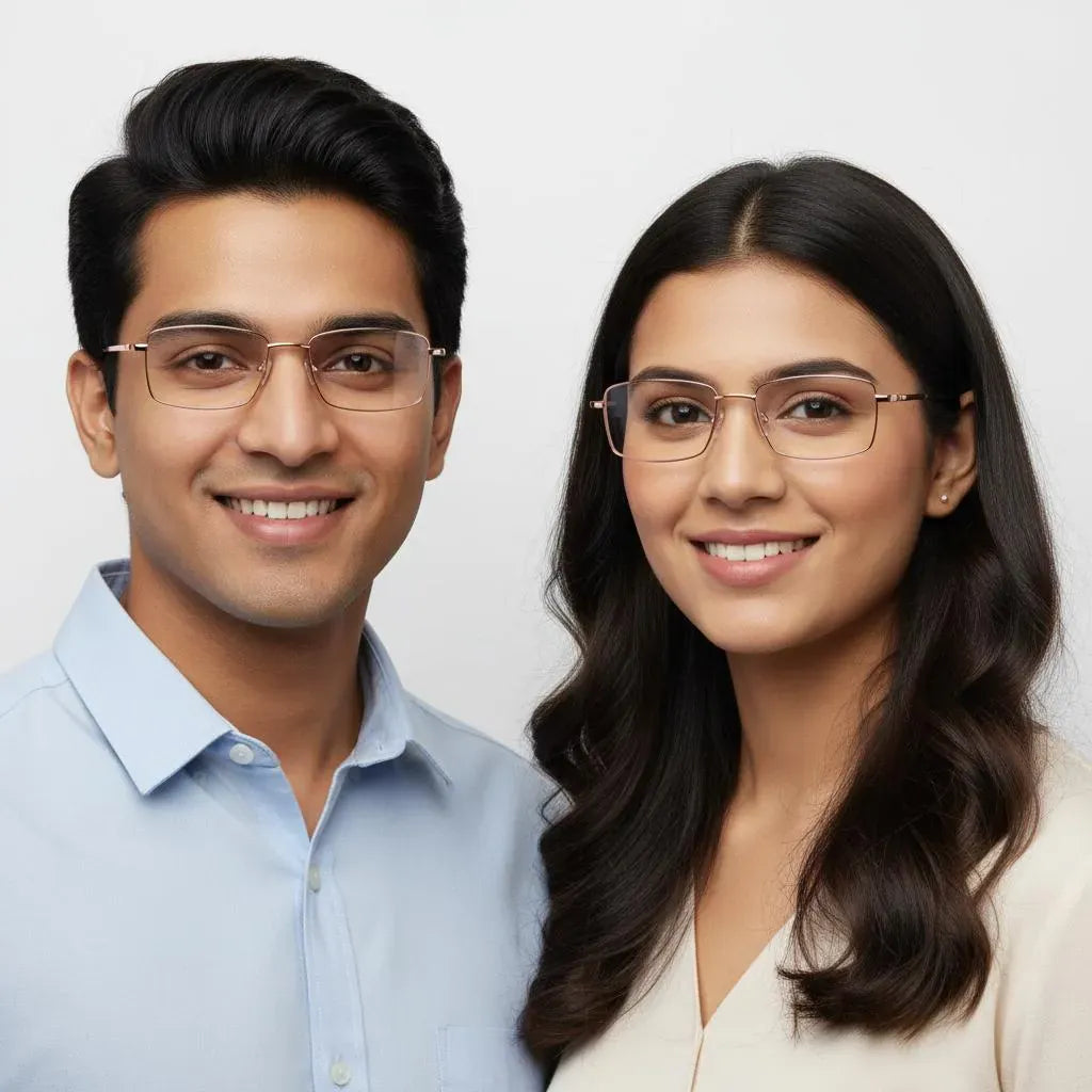 iDom Eyeglasses Full Frame Rectangle Specs For Men & Women 362153