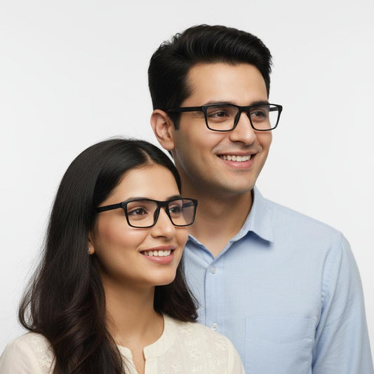 iDom Eyeglasses Full Frame Rectangle Specs For Men & Women 682977