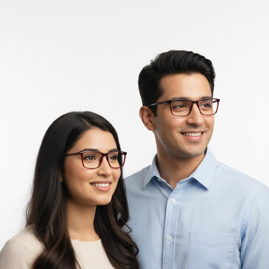 iDom Eyeglasses Full Frame Rectangle Specs For Men & Women ZB6004