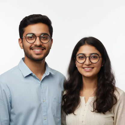 iDom Eyeglasses Full Frame Round Specs For Men & Women 295961