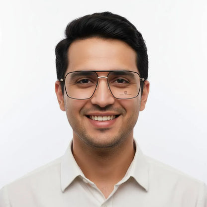 iDom Eyeglasses Full Frame Square Aviator Specs For Men 406657