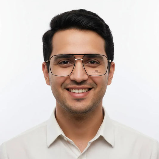 iDom Eyeglasses Full Frame Square Aviator Specs For Men 406657