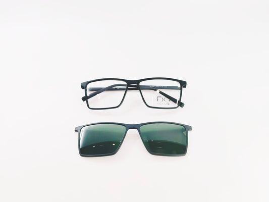iDom Eyeglasses Full Frame Square Clip On For Men 451332