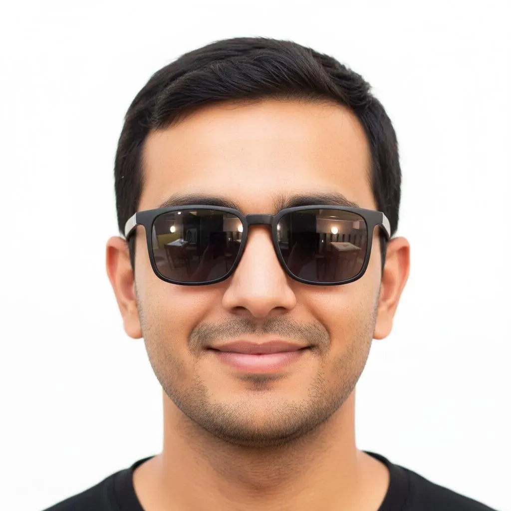 iDom Eyeglasses Full Frame Square Clip On For Men P594