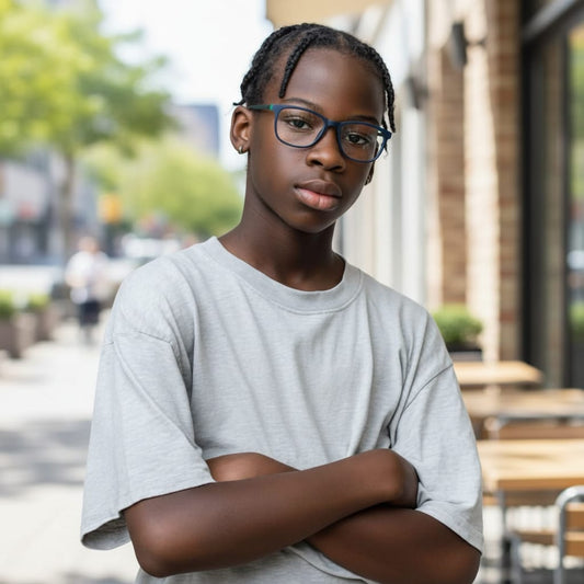 iDom Eyeglasses Full Frame Square Specs For Kids KS1000