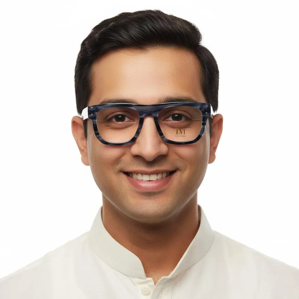 iDom Eyeglasses Full Frame Square Specs For Men 397299