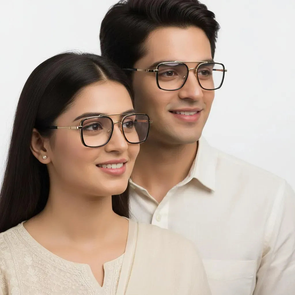 iDom Eyeglasses Full Frame Square Specs For Men & Women 371073