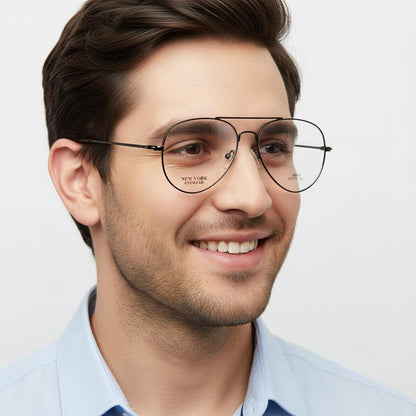 iDom Eyeglasses Full Frame Turban Aviator Specs For Men 490394