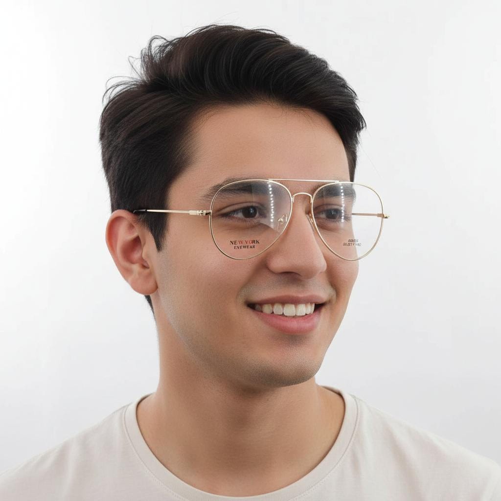 iDom Eyeglasses Full Frame Turban Aviator Specs For Men 976826