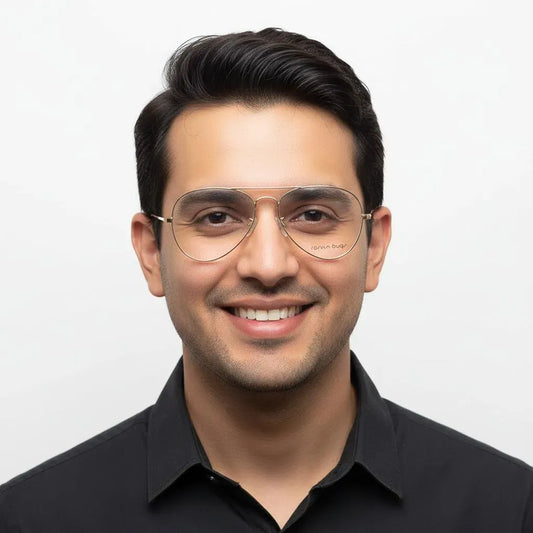 iDom Eyeglasses Full Rim Aviator For Men 113324