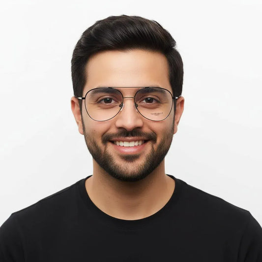 iDom Eyeglasses Full Rim Aviator For Men 222236