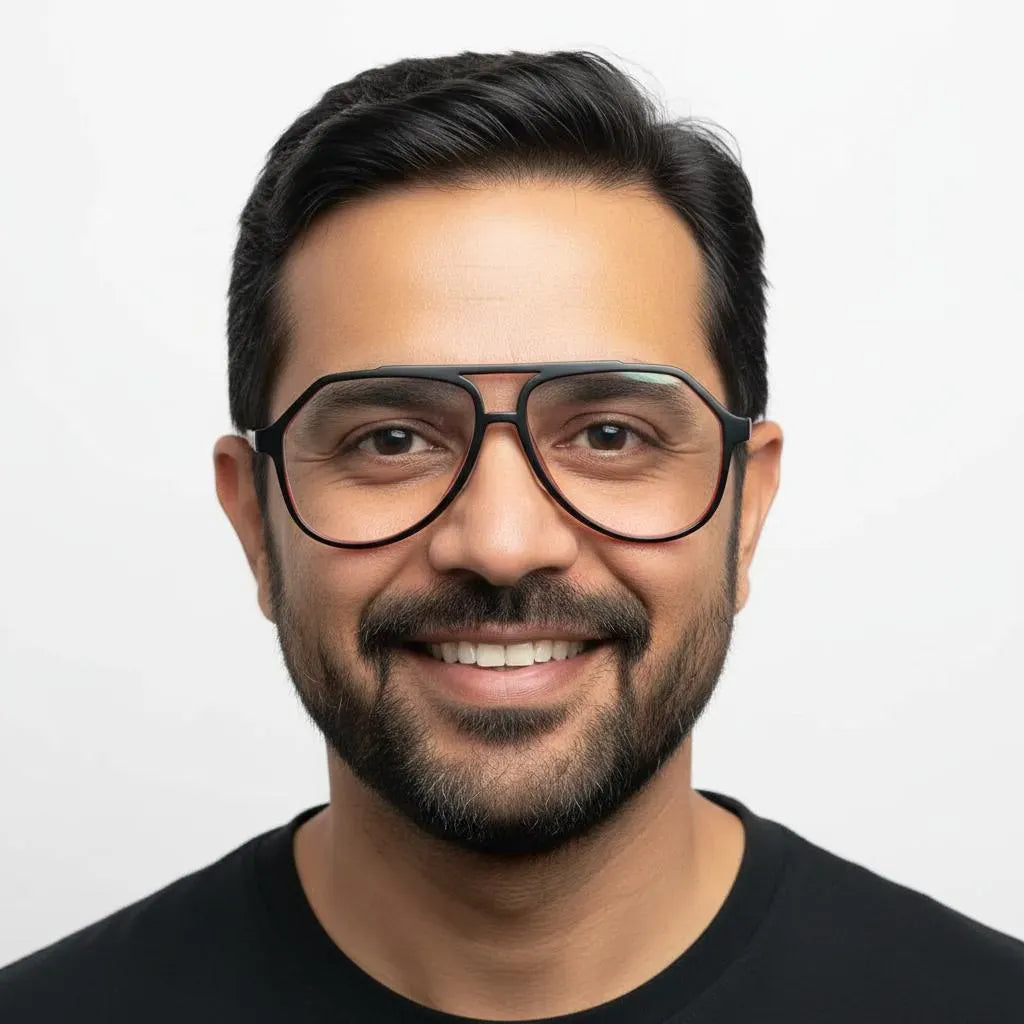 iDom Eyeglasses Full Rim Aviator For Men 344947