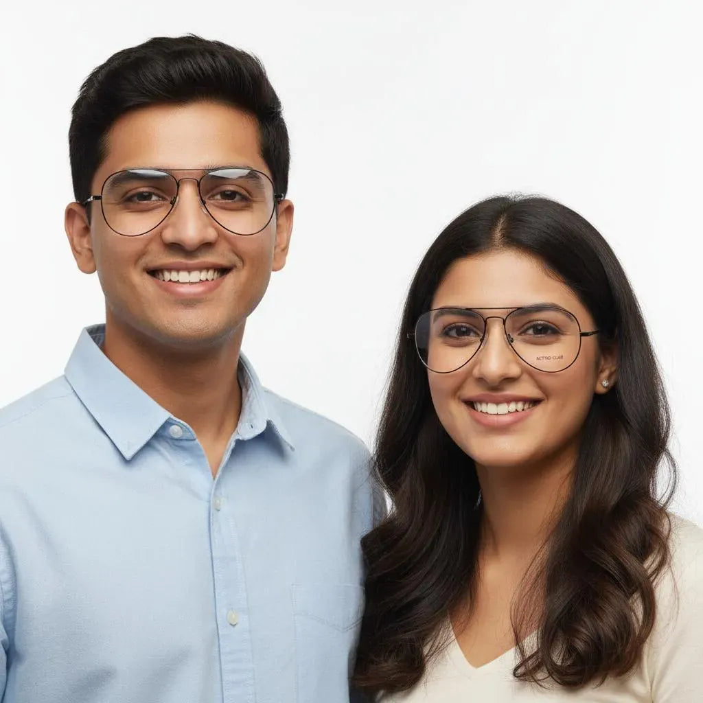 iDom Eyeglasses Full Rim Aviator For Men & Women 316741