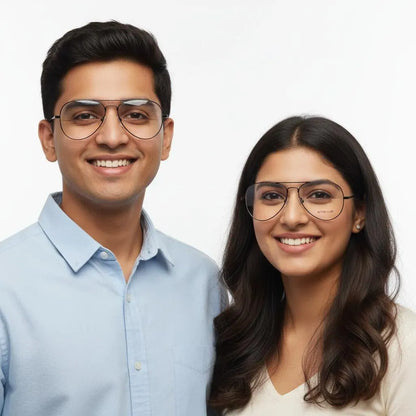 iDom Eyeglasses Full Rim Aviator For Men & Women 316741