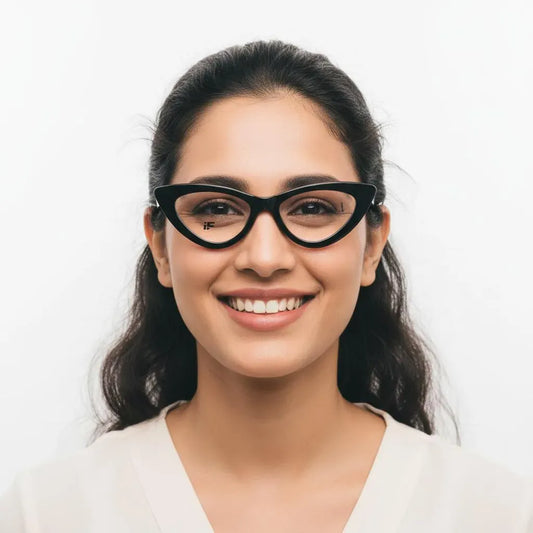 iDom Eyeglasses Full Rim Black Cat-Eye-Wear For Kids 316044