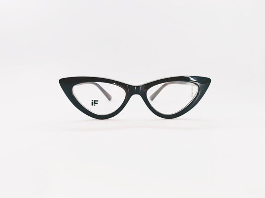 iDom Eyeglasses Full Rim Black Cat-Eye-Wear For Kids MK043