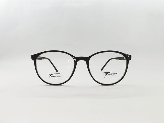 iDom Eyeglasses Full Rim Brown Round Eyewear For Women Prime 180