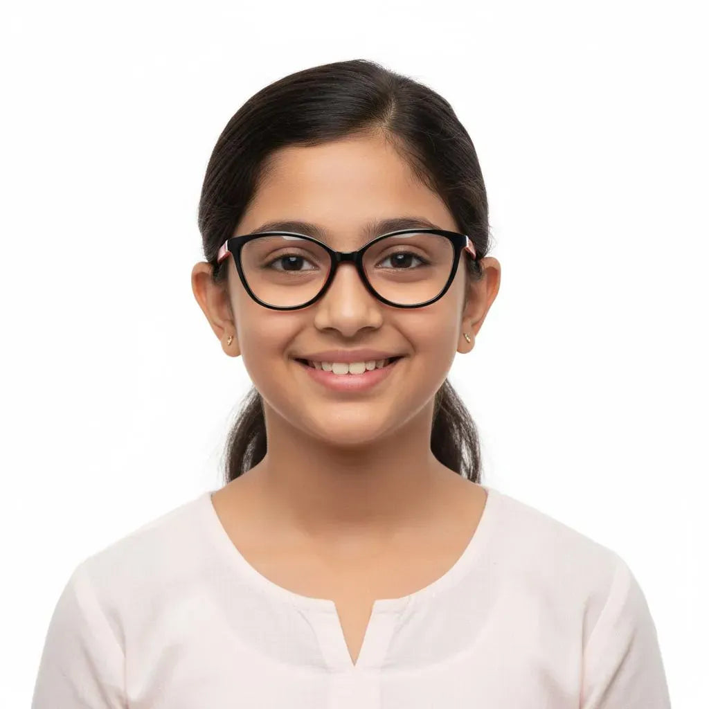 iDom Eyeglasses Full Rim Cat-Eye Clip On For Kids 536787