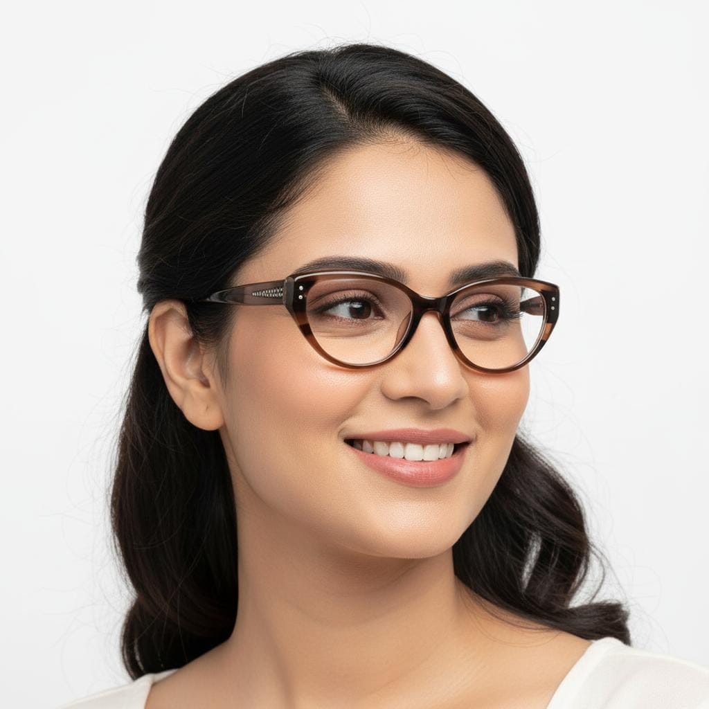 iDom Eyeglasses Full Rim Cat-Eye Clip on For Women 353745