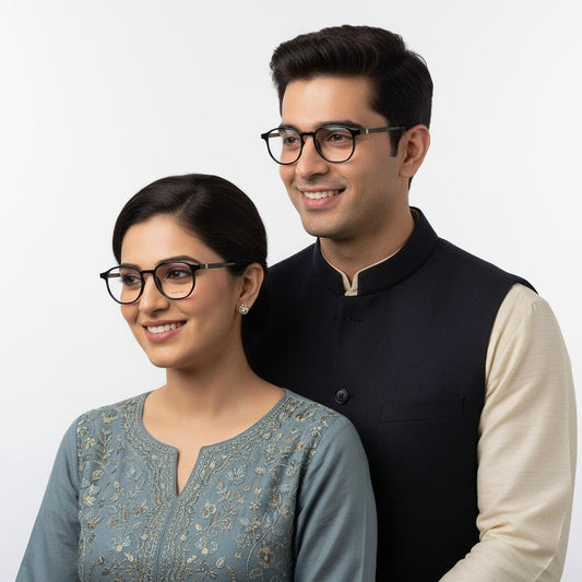 iDom Eyeglasses Full Rim Geometric Pento For Women 228648