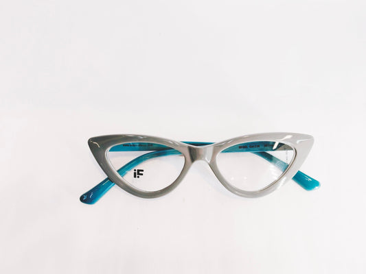 iDom Eyeglasses Full Rim Grey Cat-Eye-Wear For Kids MK043C30