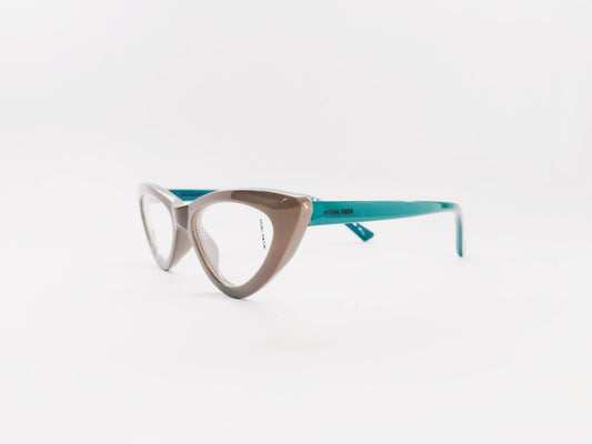 iDom Eyeglasses Full Rim Grey Cat-Eye-Wear For Kids MK043C30